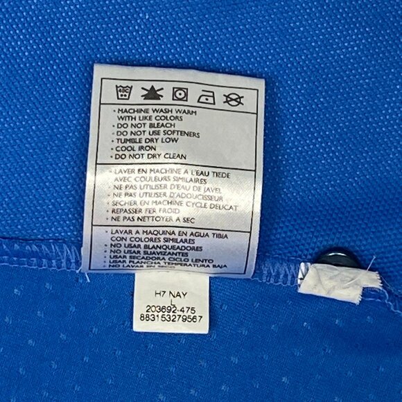 Nike Golf Dri-FIT Blue Polo Shirt WIPP Mine Rescue Embroidered Logo L 2 Button - Picture 13 of 13